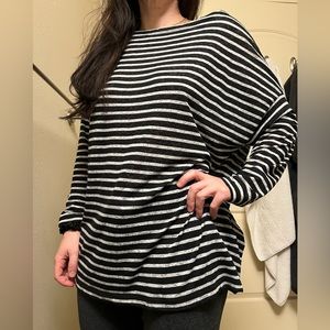 Allsaints striped tunic top